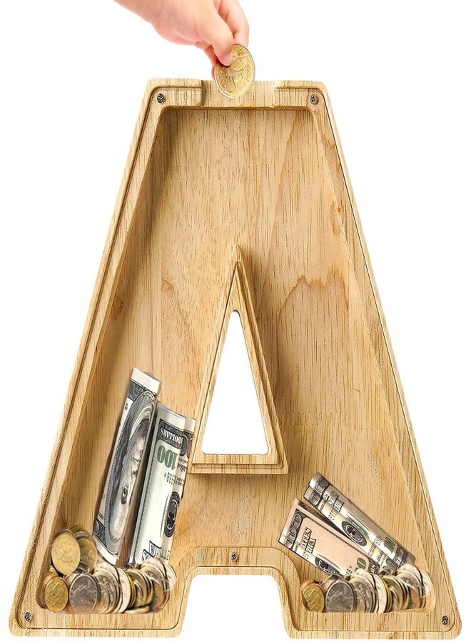 Bemaystar 12" Piggy-Bank for Kids: Letter Piggy Bank for Boys Girls Toddler,Kids Letters Coin Bank - Image 1